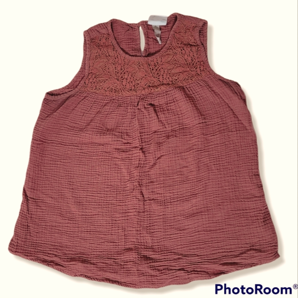 Cute Dusty Pink Rose Tank Top